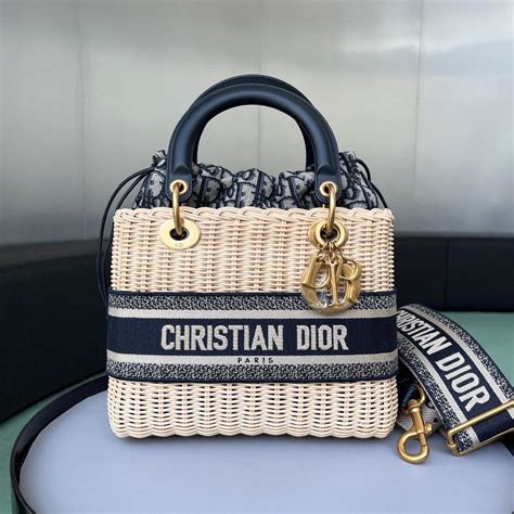 lady d dior bag rossa|lady dior wicker bag.